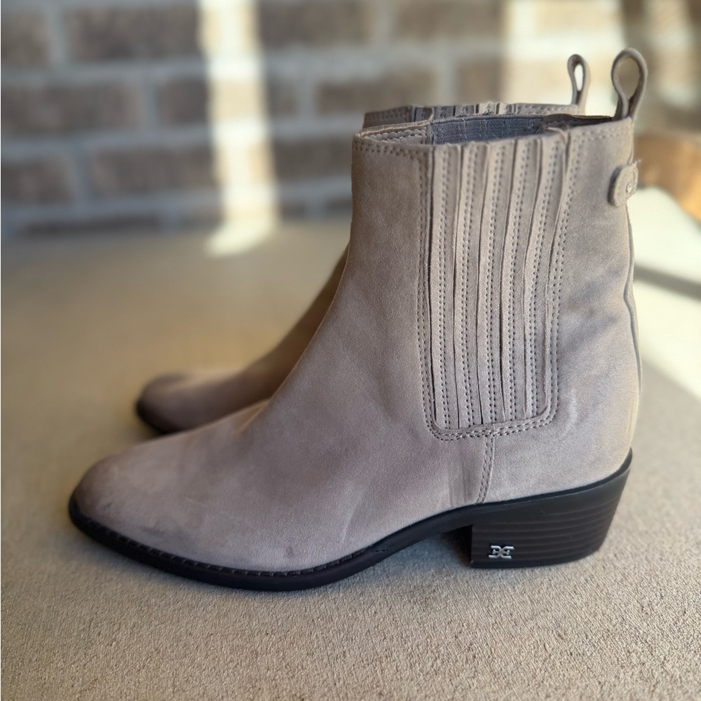 Sam Edelman Bronson bootie Gray western Size 6.5 Western boots, suede style - Picture 6 of 10